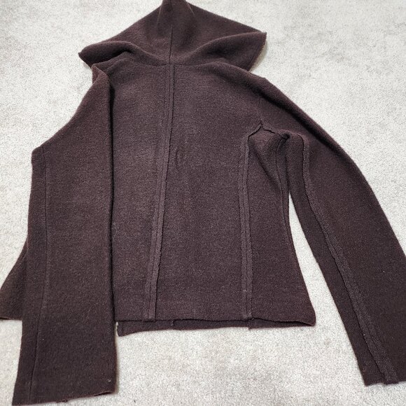 cYc Women's Wool Jacket, Size Small, Dark Brown - Picture 2 of 3